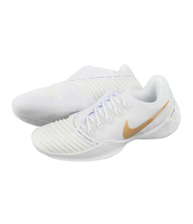Nike Fencing Shoes &quot;Ballestra 2&quot; - White / Gold